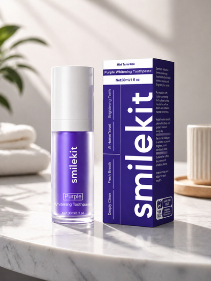 🟣 Smilekit Purple Whitening Toothpaste (30ml)