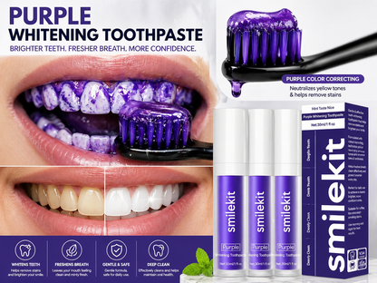 🟣 Smilekit Purple Whitening Toothpaste (30ml)